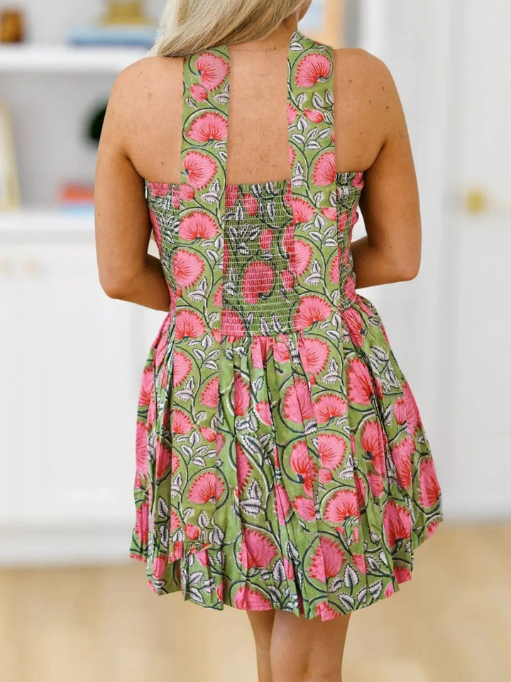 Printed Tube Mini Dress