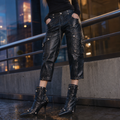 Cropped Cargo Pocket Pants