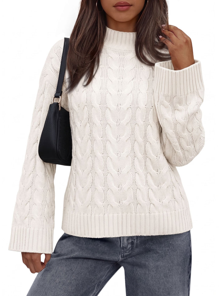 Cozy Bell Sleeve Knit Sweater