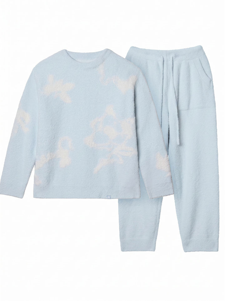 Cozy Plush Floral Lounge Set