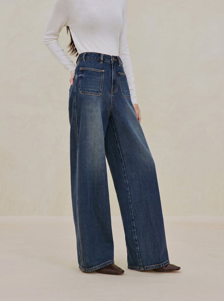 High Waisted Wide Leg Jeans