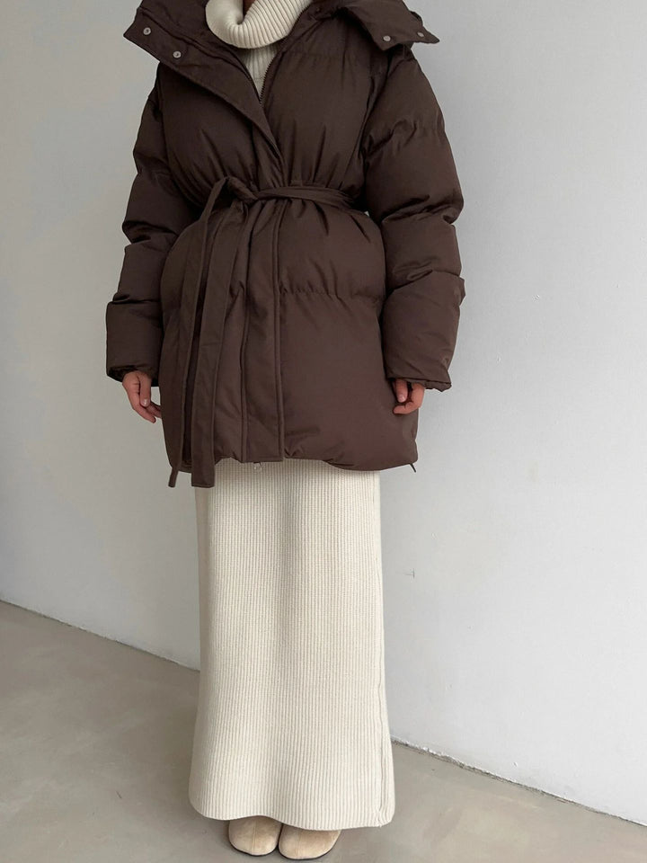Oversized Puffer Hooded Winter Jacket