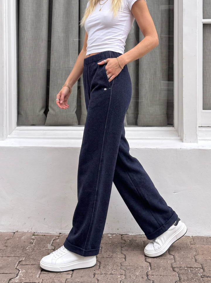 Cozy High Waisted Wide Leg Pants