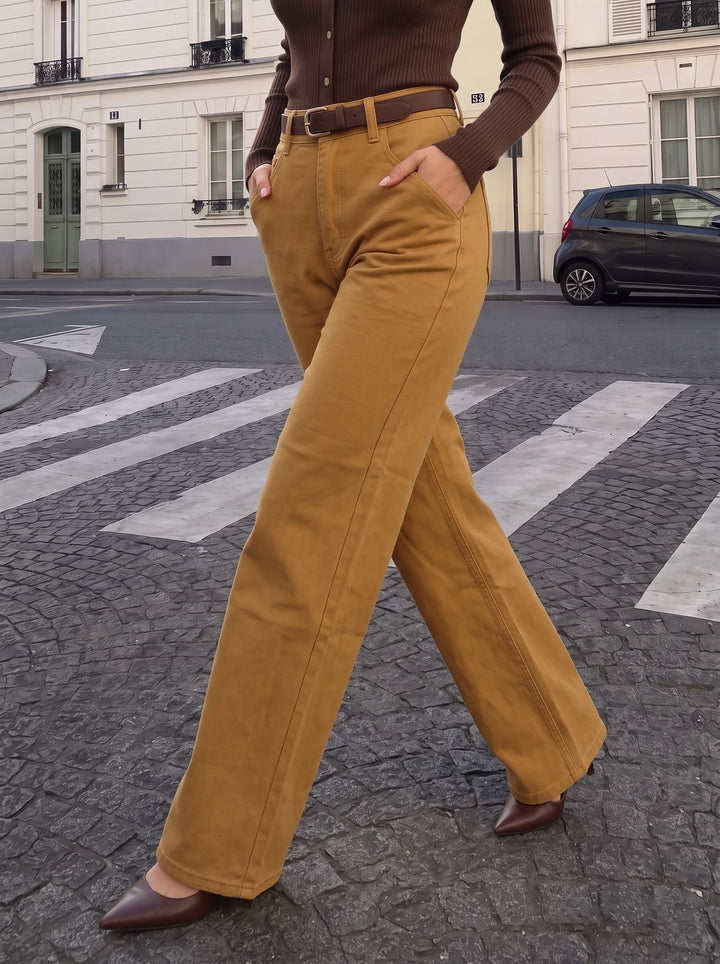 High Waisted Straight Leg Jeans