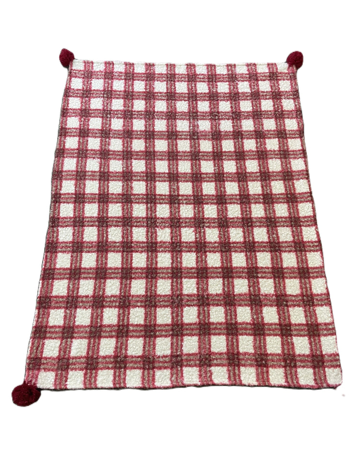 Cozy Plaid Textured Throw Blanket
