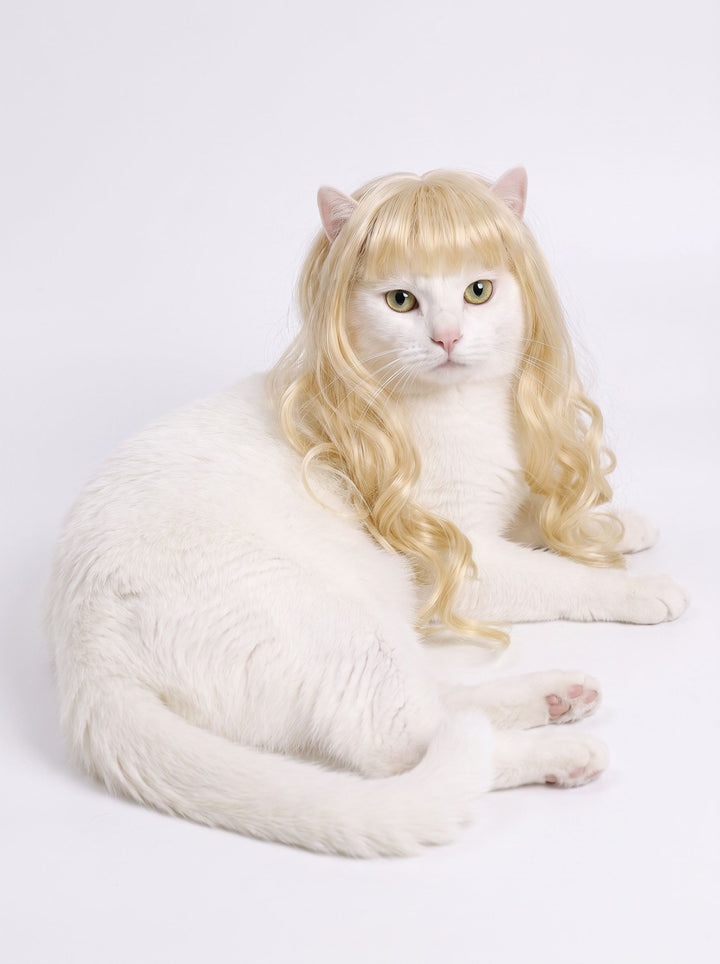 Funny Curly Realistic Pet Dog Wig