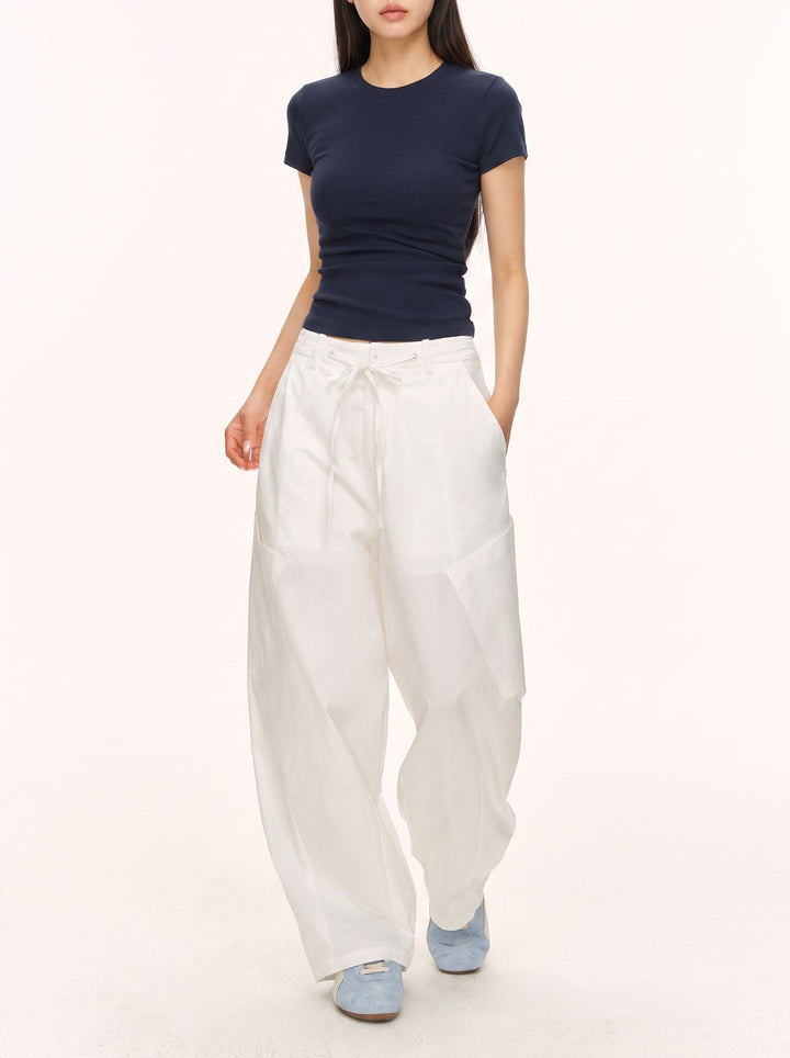 High Waisted Wide Leg Cargo Pants