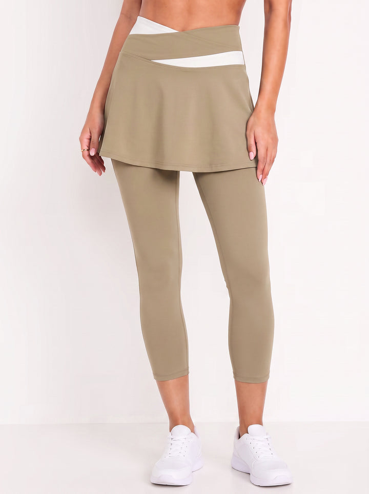 High Waisted Skirted Yoga Leggings