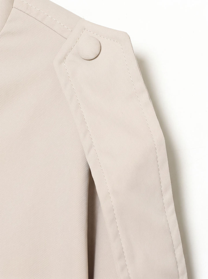 Oversized Stand Collar Belted Utility Jacket