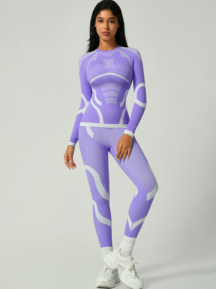Long Sleeve Top Side-Stripe Training Set