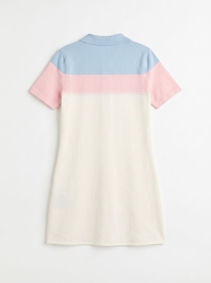 Colorblock Knit Performance Golf Dress