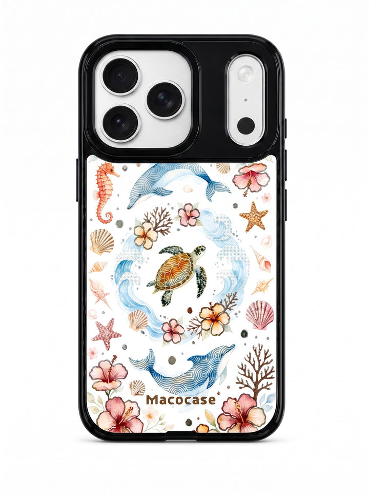 Sea Turtle and Dolphin Marine Life Phone Case