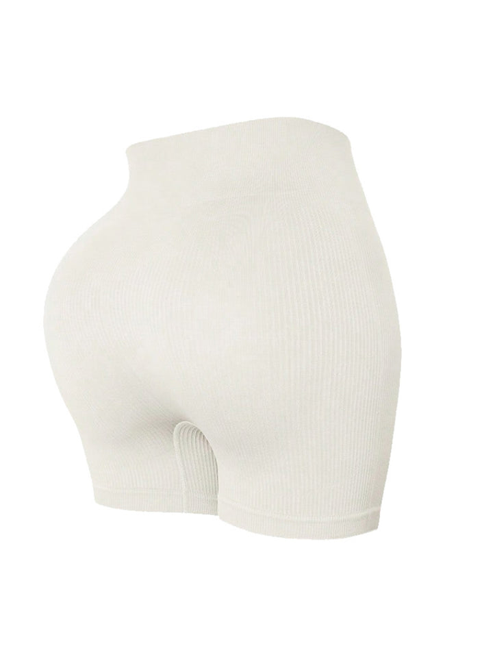 Seamless Ribbed Athletic Sports Shorts