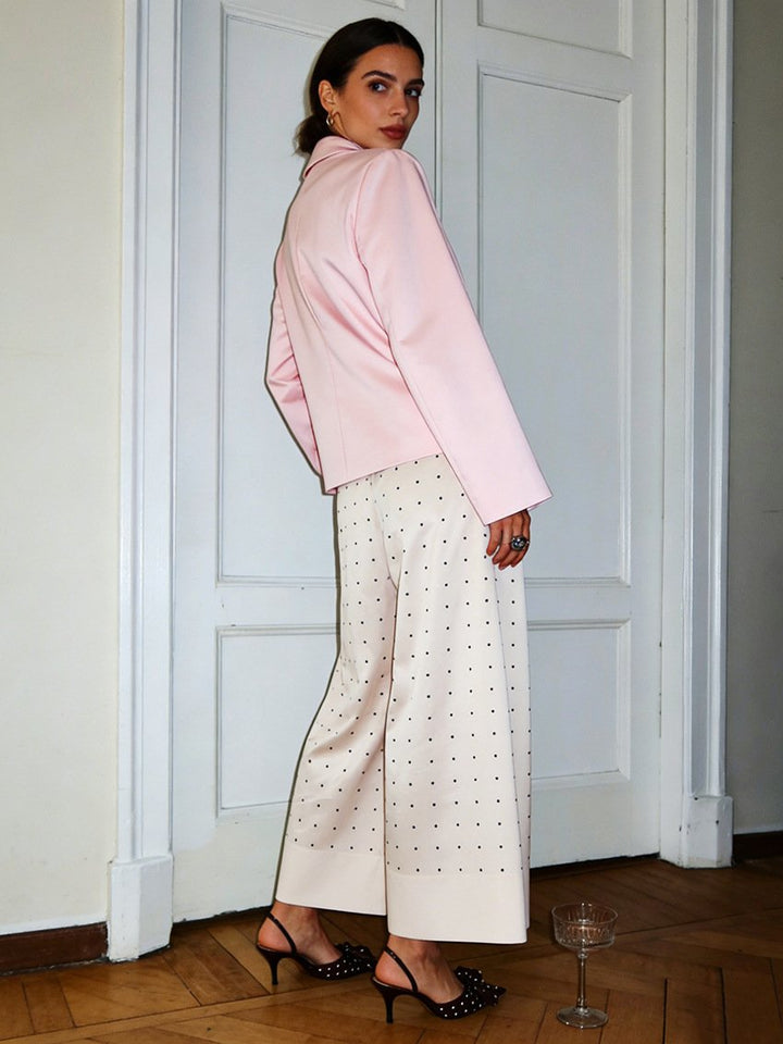 Polka Dot Wide Leg Culottes