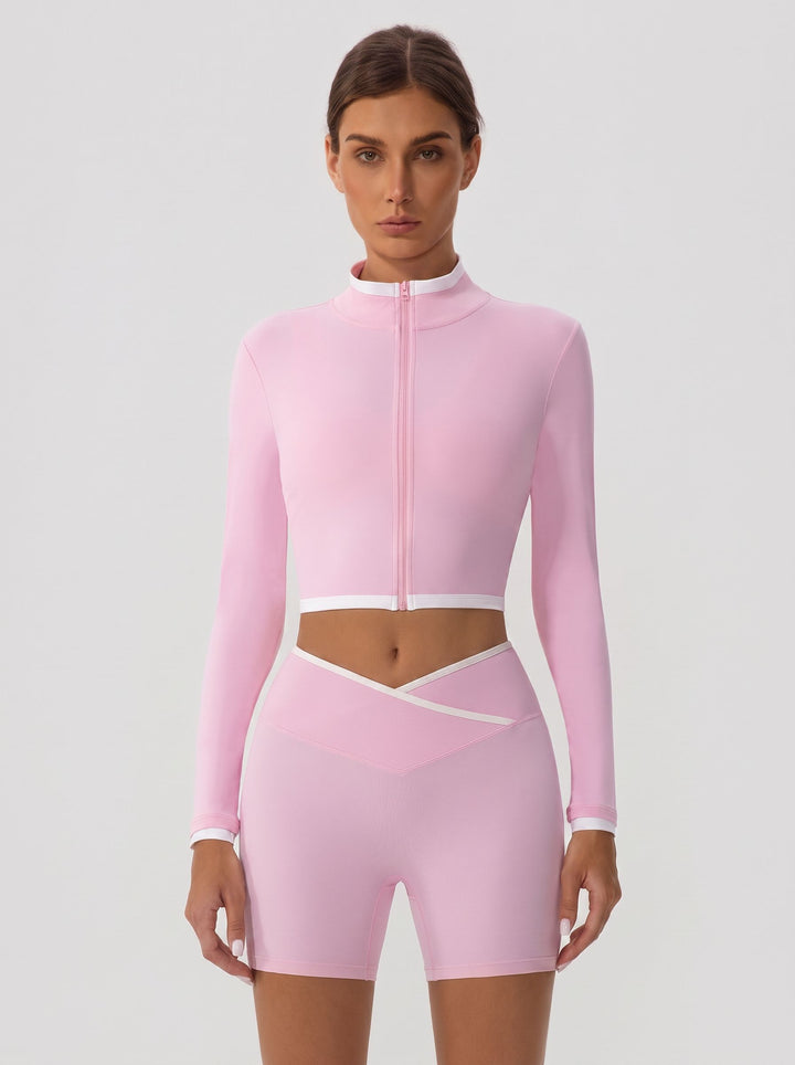 Seamless Slim Fit Cropped Jacket