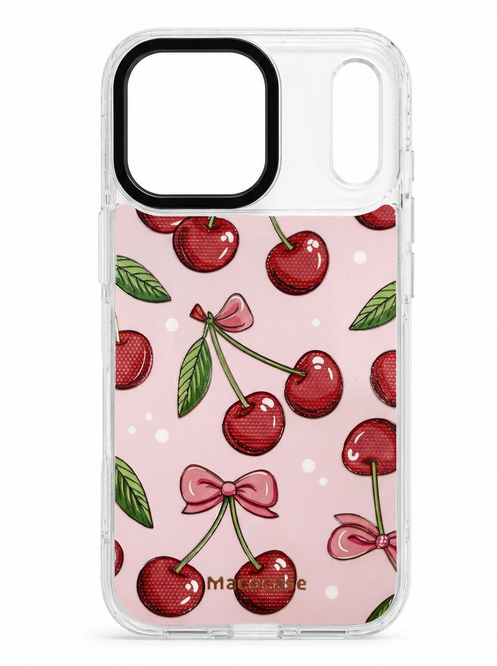 Cherry and Bow Pattern Phone Case