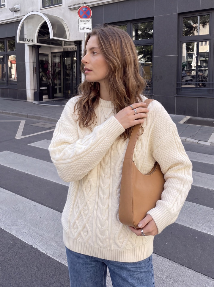 Cozy Oversized Cable Knit Sweater