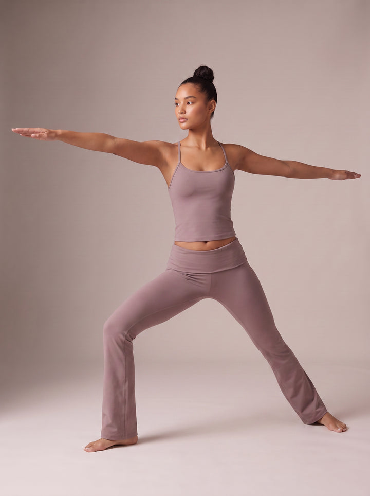 Seamless Foldover Flare Legging Set