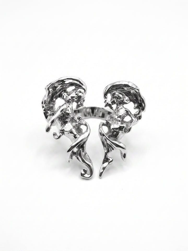Avant Garde Sculptural Statement Ring