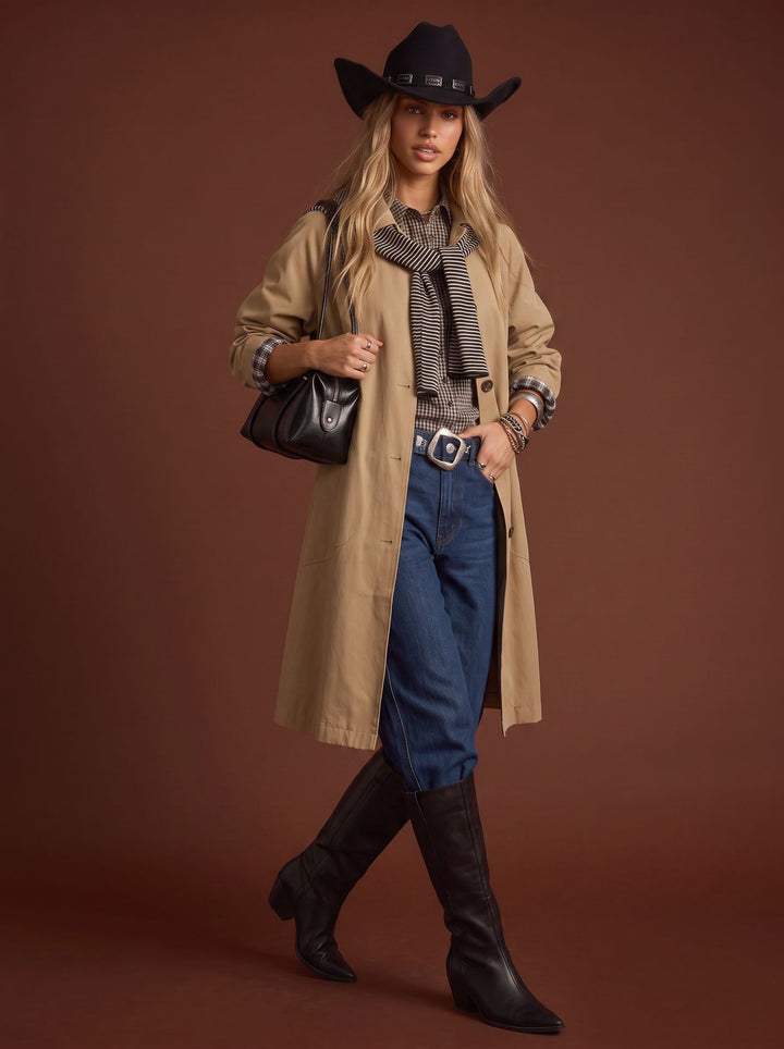 Oversized Classic Tan Trench Coat