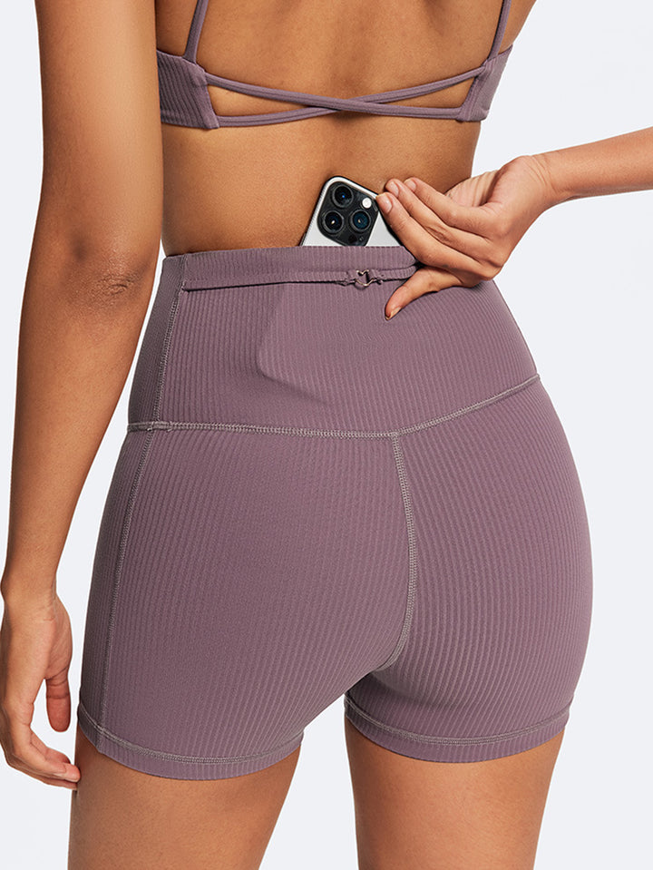 Seamless Ribbed High Waist Yoga Set