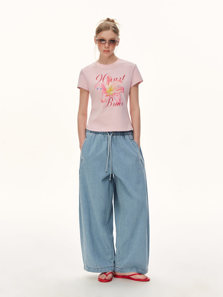 High Waisted Loose Wide Leg Jeans