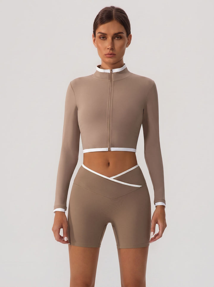 Seamless Slim Fit Cropped Jacket