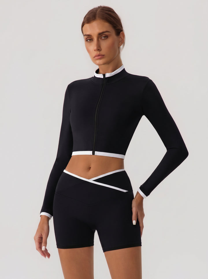 Seamless Slim Fit Cropped Jacket