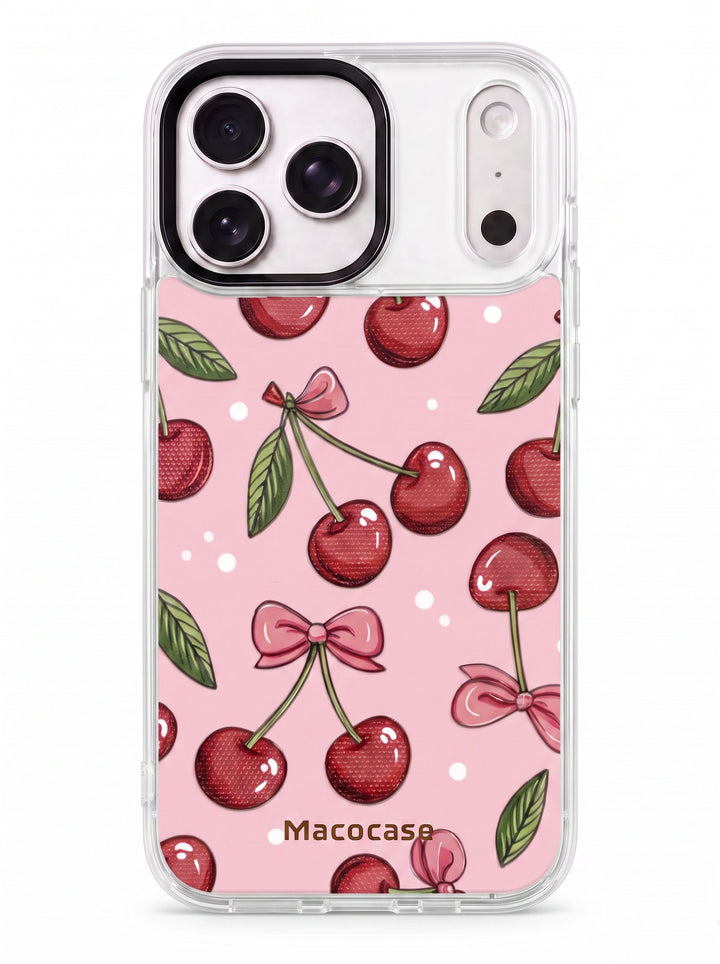 Cherry and Bow Pattern Phone Case