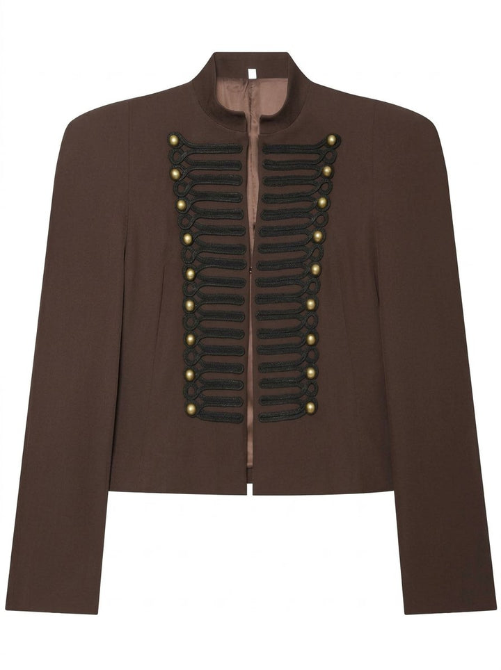 Military Inspired Button Detail Jacket