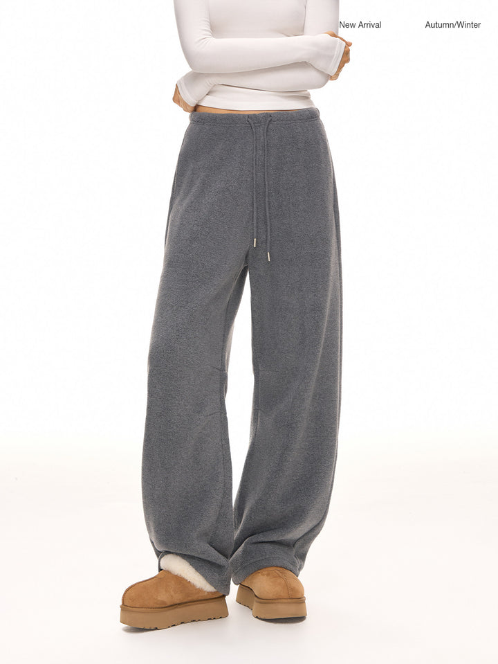 Cozy High Waisted Wide Leg Sweatpants