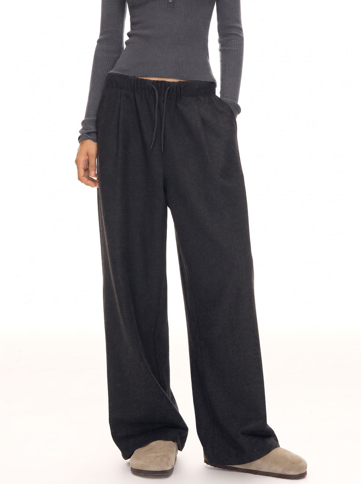 Cozy High Waisted Wide Leg Pants