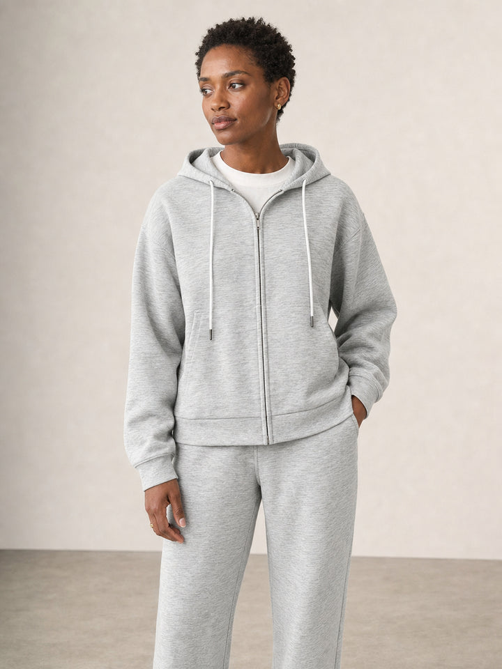 Cozy Oversized Zip Up Lounge Set
