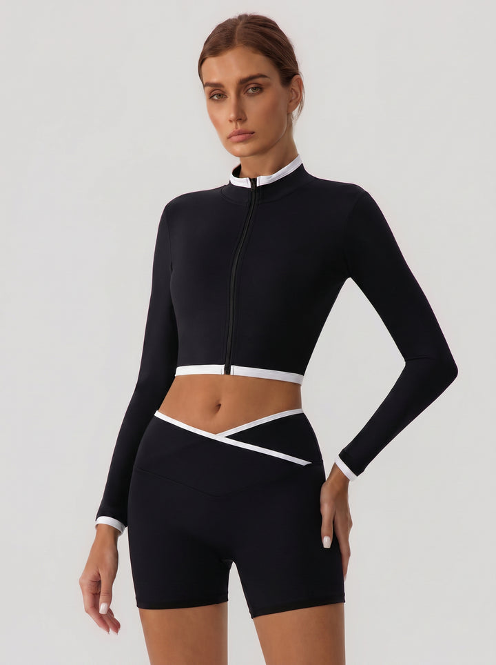 Seamless Slim Fit Cropped Jacket