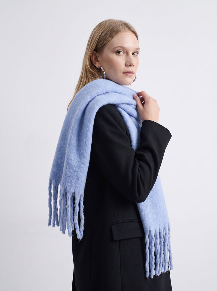 Soft Cozy Tassels Winter Scarf