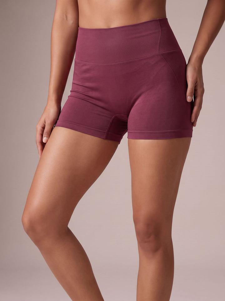 High Waisted Seamless Yoga Shorts