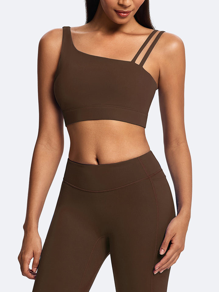 Asymmetric Strappy Yoga Tank Top