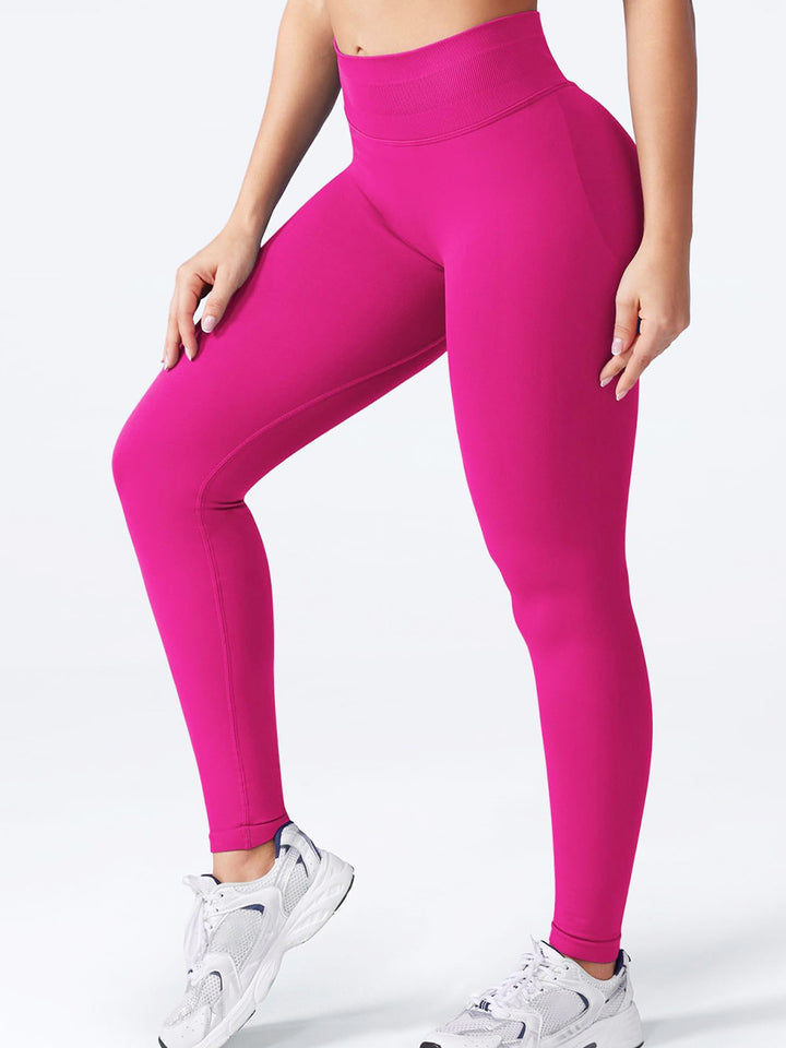 Stretchy High-Waisted Sporty Yoga Pants-Multicolor