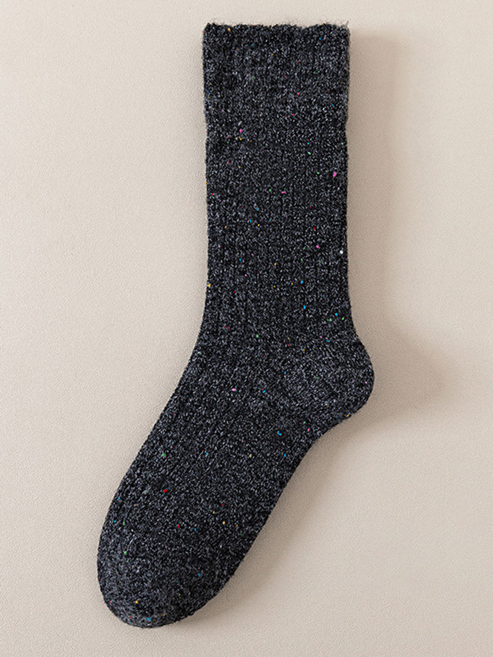 Cozy Soft Ribbed Confetti Socks