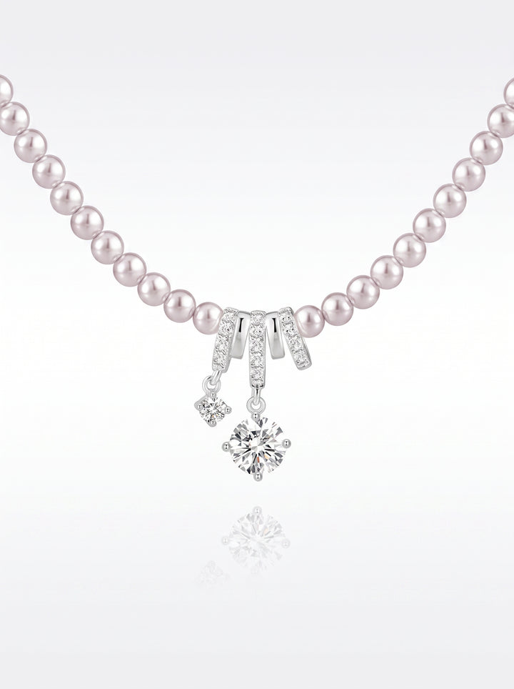 Elegant Dainty Pearl Pendant Necklace