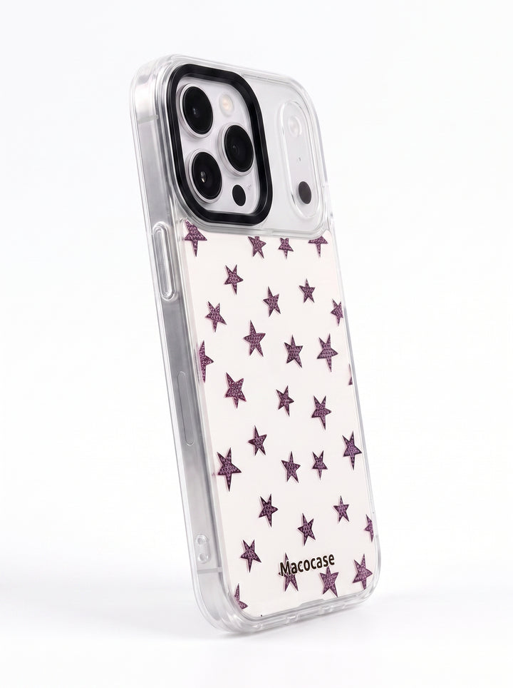 Purple Star Pattern Phone Case