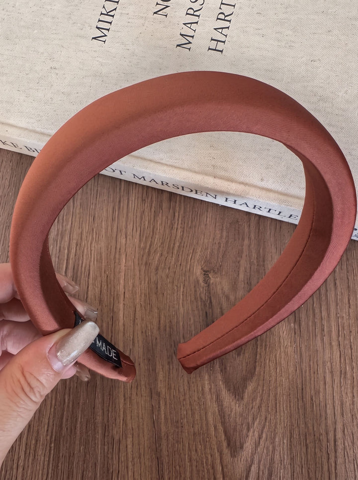 Minimalist Padded Satin Headband