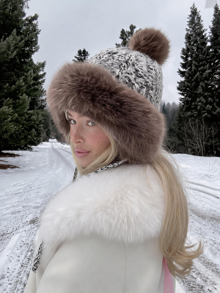 Cozy Faux Fur Pom Pom Hat