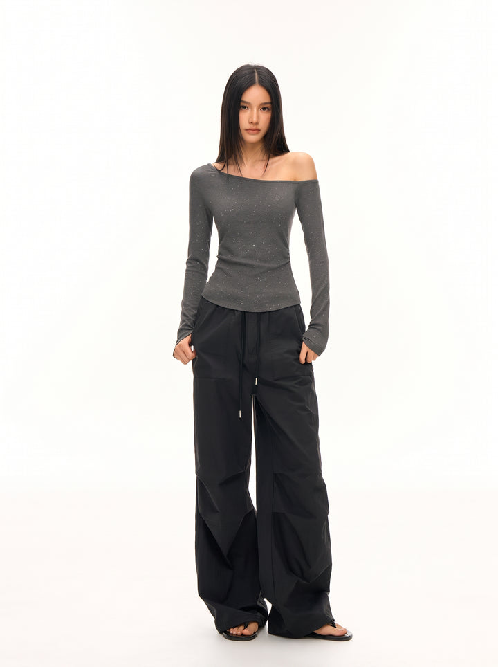 Off Shoulder Slim Fit Tee