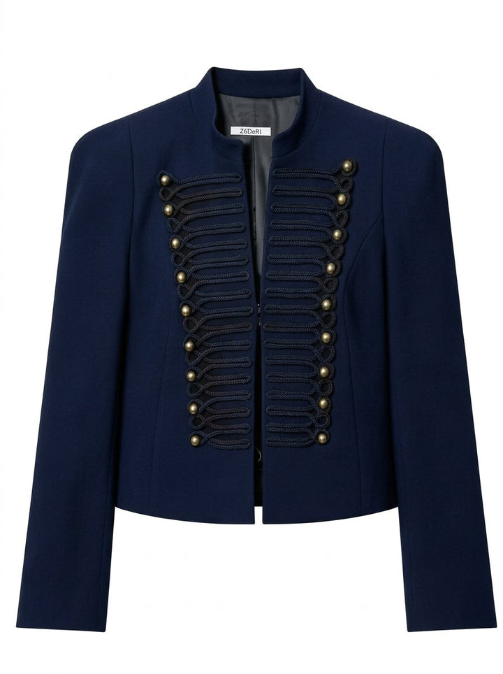 Military Inspired Button Detail Jacket