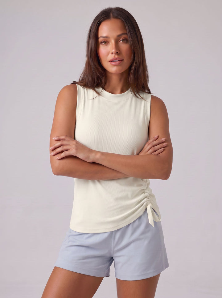 Ribbed Seamless Athletic Yoga Tank Top