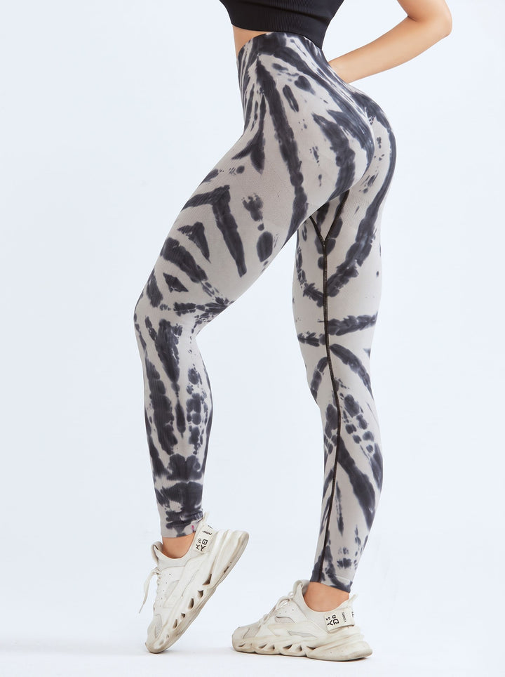 High Waisted Tie Dye Seamless Leggings