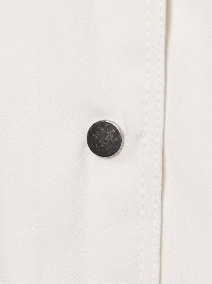 Oversized Stand Collar Utility Jacket