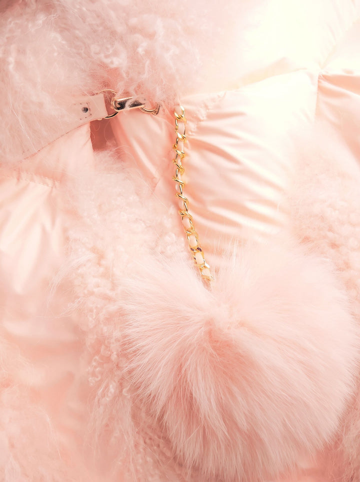 Faux Fur Trim Puffer Jacket