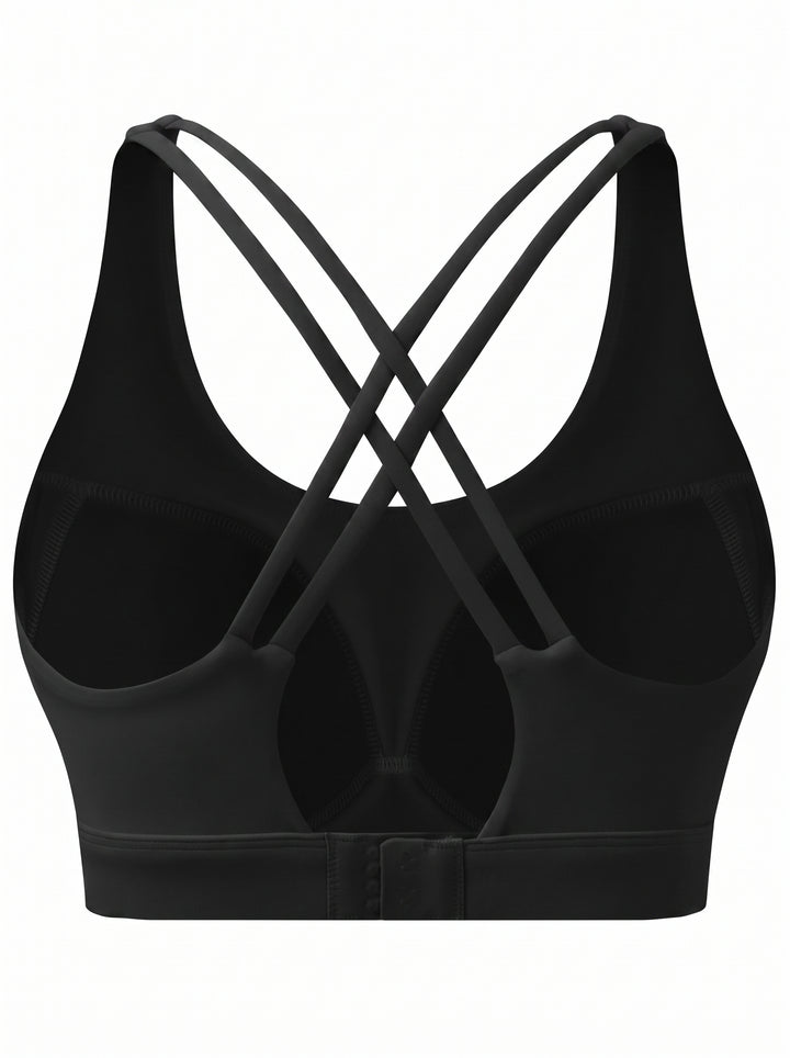 Crisscross Back Adjustable Sports Bra